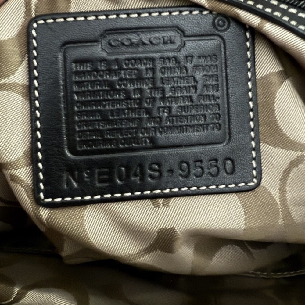 Coach Hampton Soho Satchel Purse‎ Black Supple Leather Luxury Chic Timeless - Picture 10 of 11